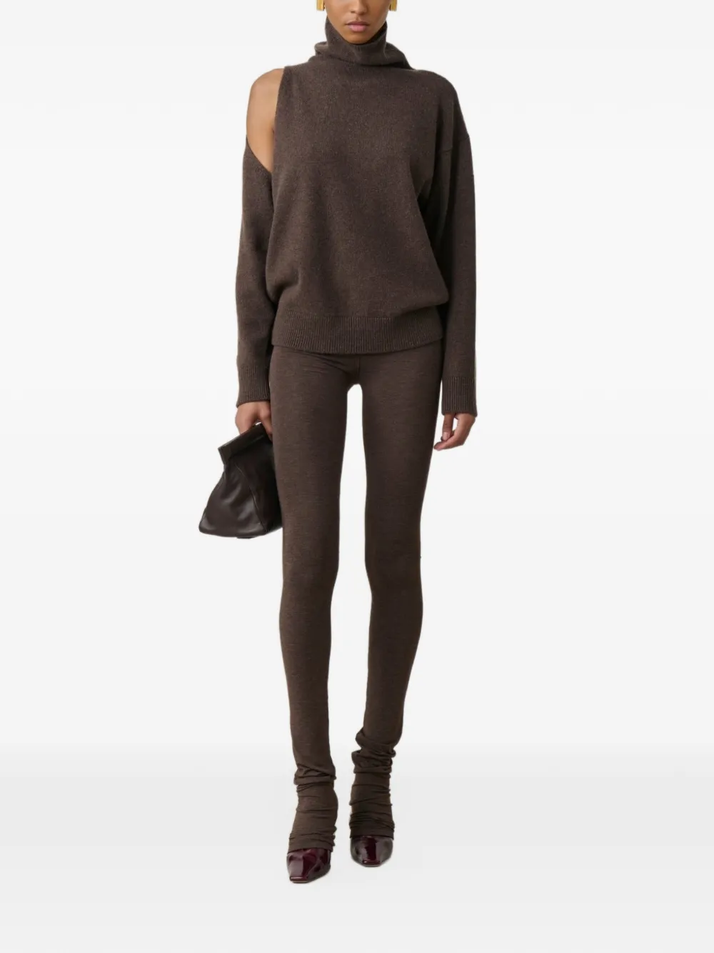 ARMARIUM Penelope cut-out sweater Bruin