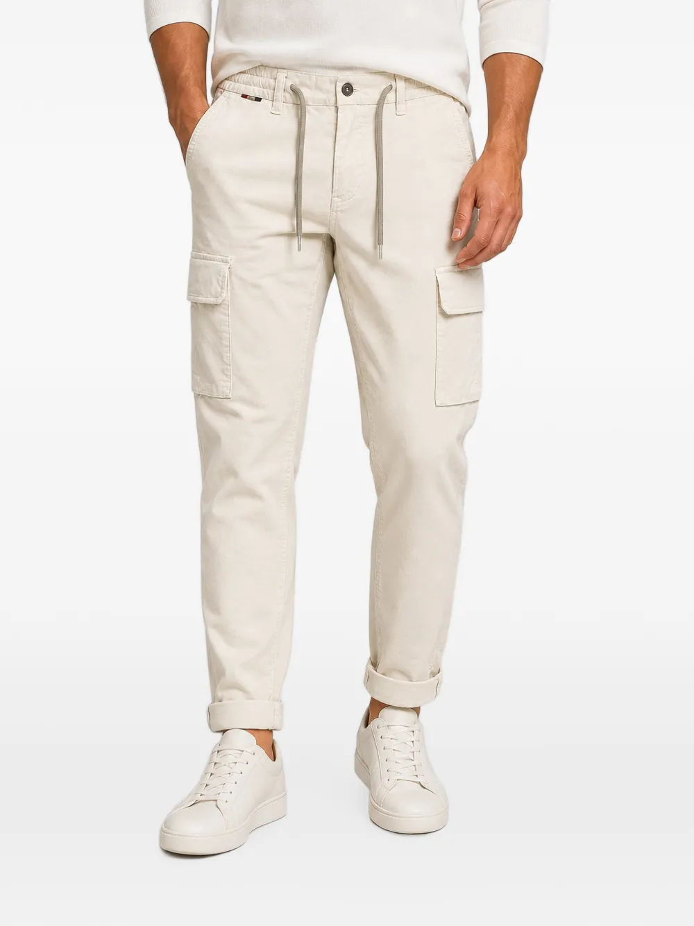 Mason's Chile cargobroek met trekkoordtaille Wit