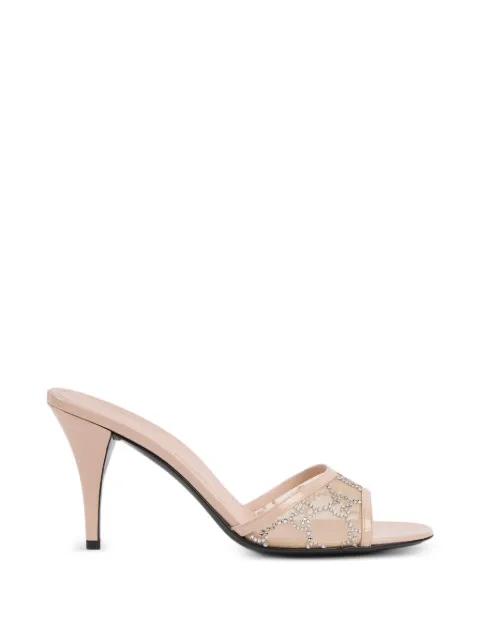 Gucci crystal slide sandals