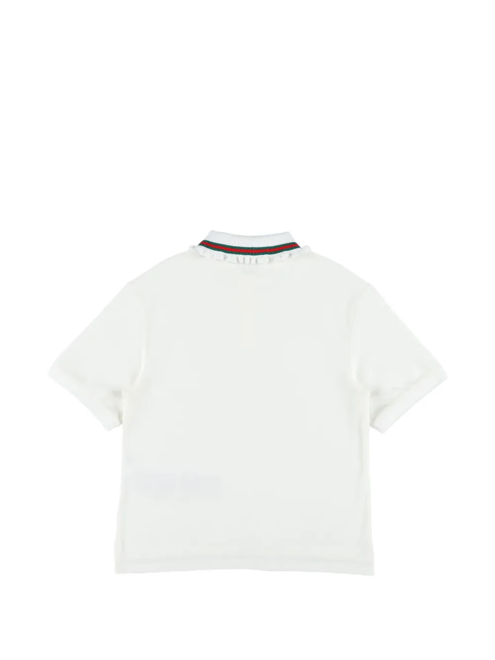 Gucci Kids Poloshirt met ruchekraag Wit
