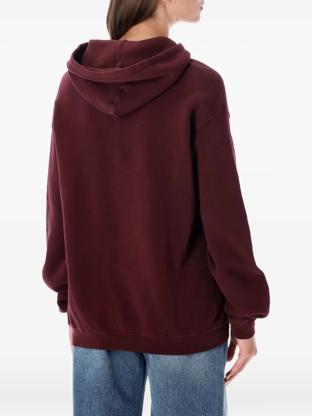 American Vintage Hoodie met logoprint Rood