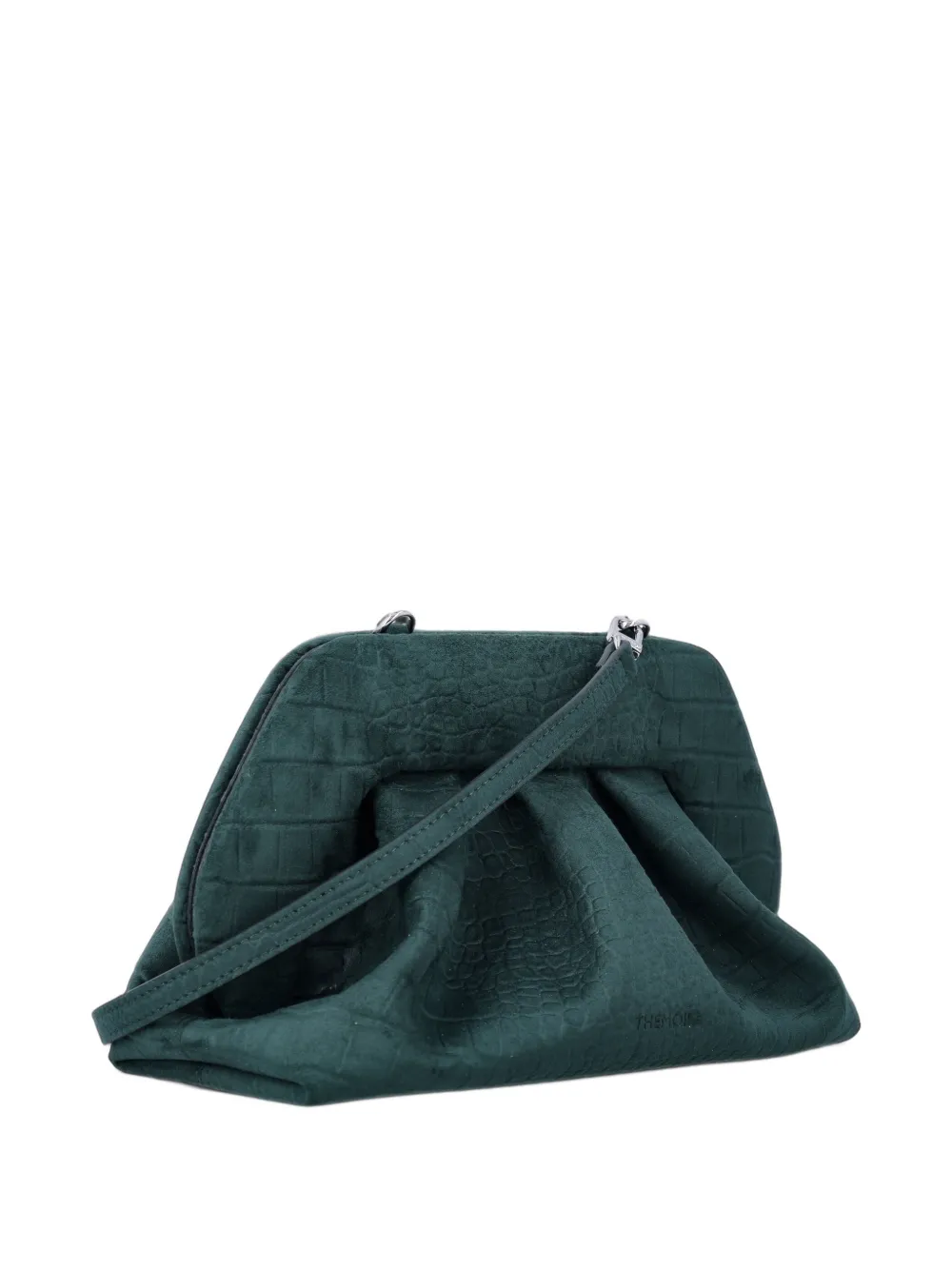 Themoirè medium Bios clutch bag Groen