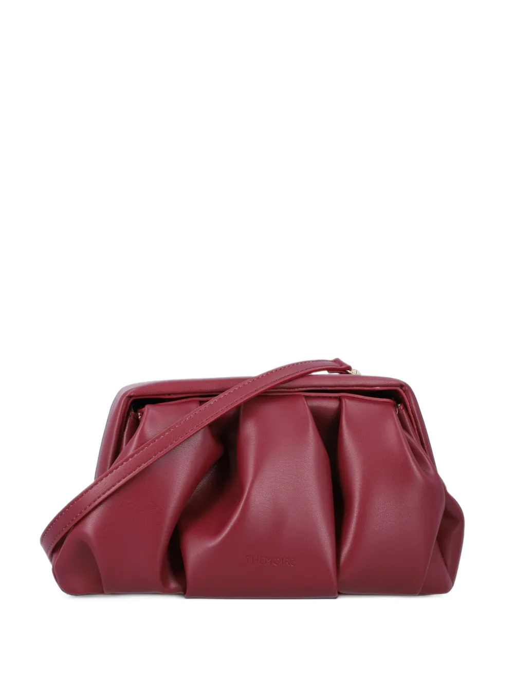 Themoirè Athena clutch bag - Rosso