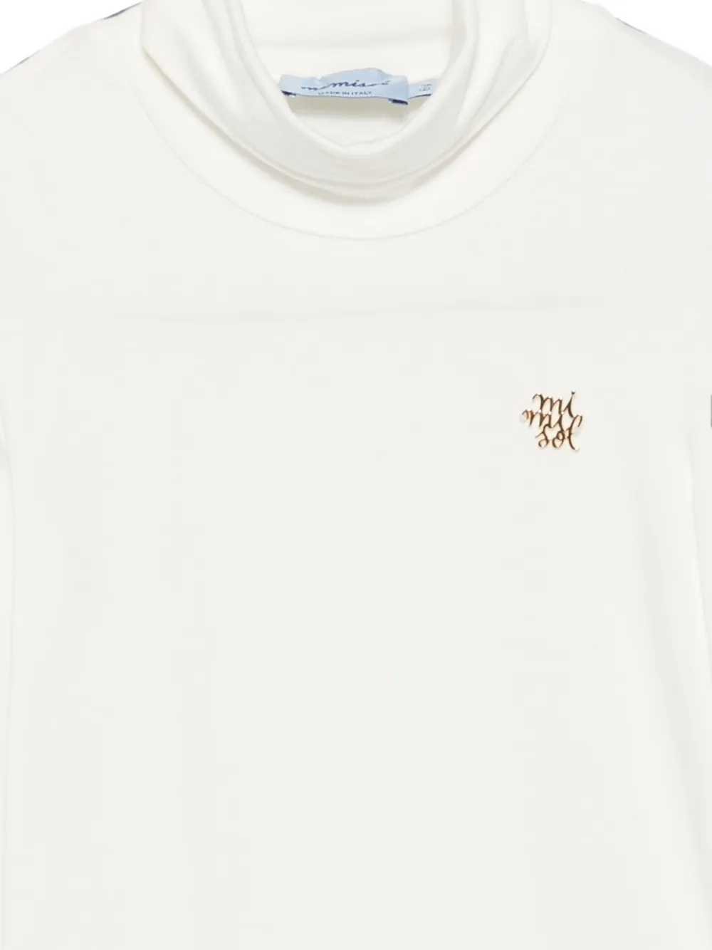 Mi Sol T-shirt met logoprint Wit