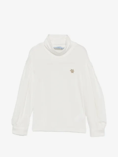 Mi Mi Sol logo-plaque roll-neck T-shirt
