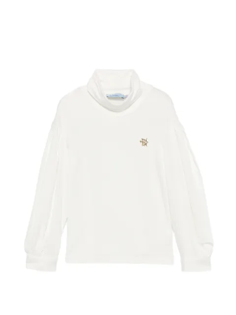Mi Mi Sol logo-plaque roll-neck T-shirt