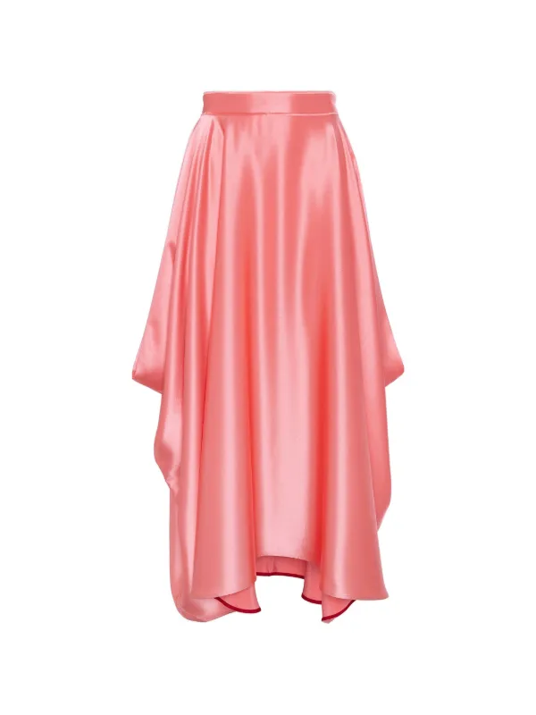Roksanda Amari Asymmetric-hem Skirt in Orange