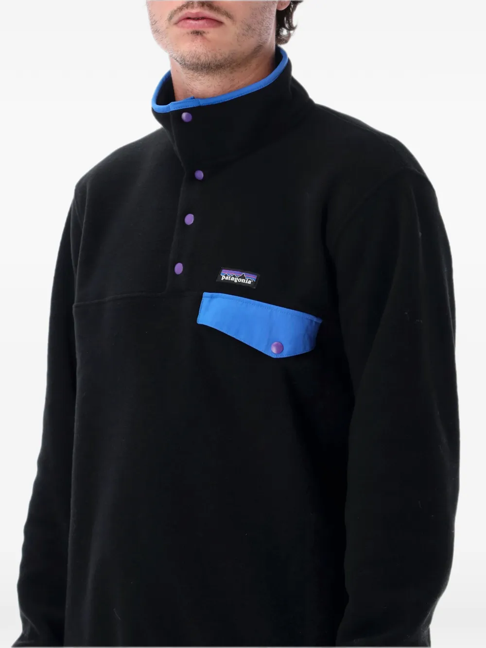 Patagonia Synchilla Snap-T fleece trui Zwart