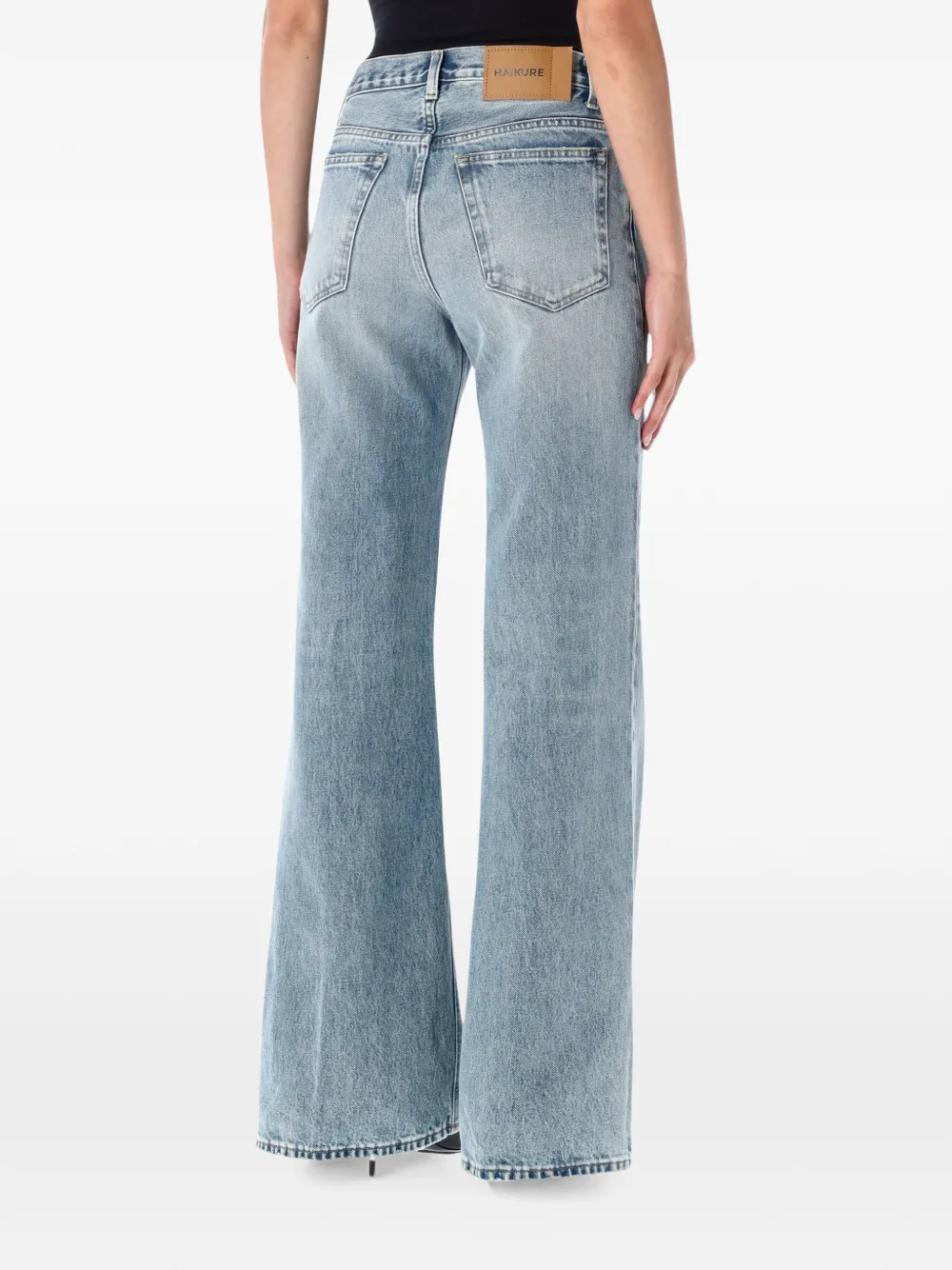 Haikure Clara jeans met riemlussen Blauw