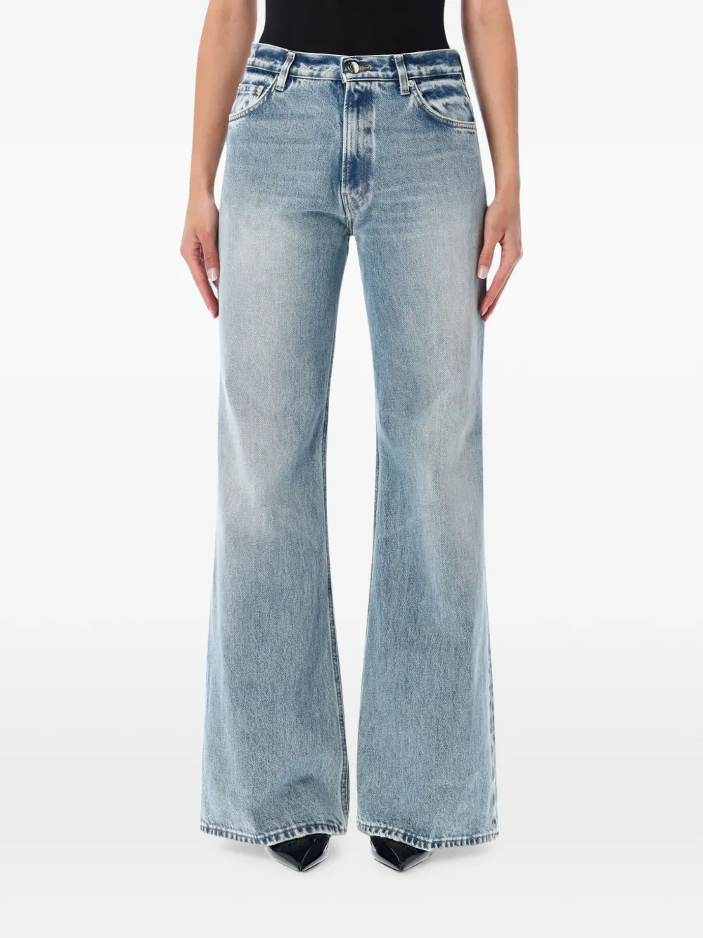 Haikure Clara belt-loop jeans - Blau