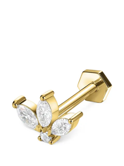 SABOTEUR 18K yellow-gold diamond earrings