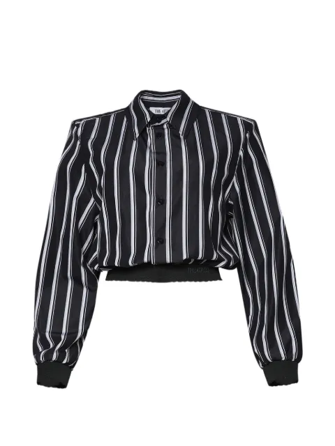 The Attico camisa con motivo de rayas verticales