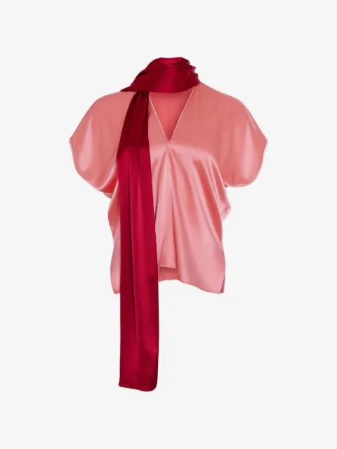 Roksanda Nava satin V-neck top