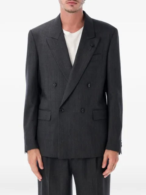 Lardini double-breasted peak-lapels jacket