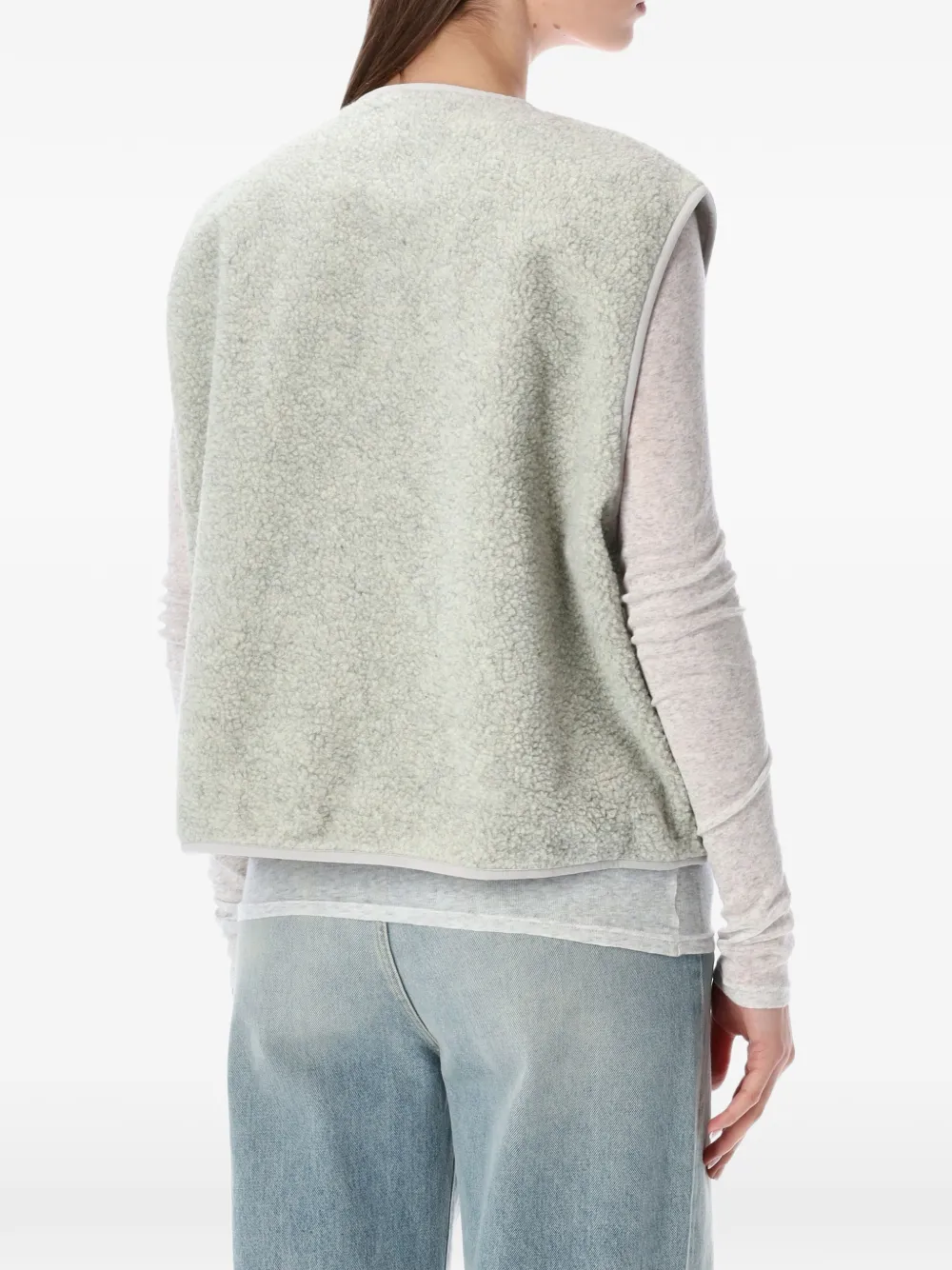 American Vintage Hoktown fleece top Grijs