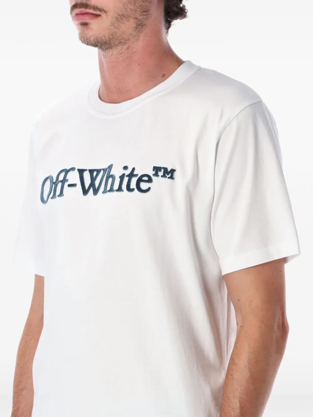 Off-White T-shirt met logoprint Wit