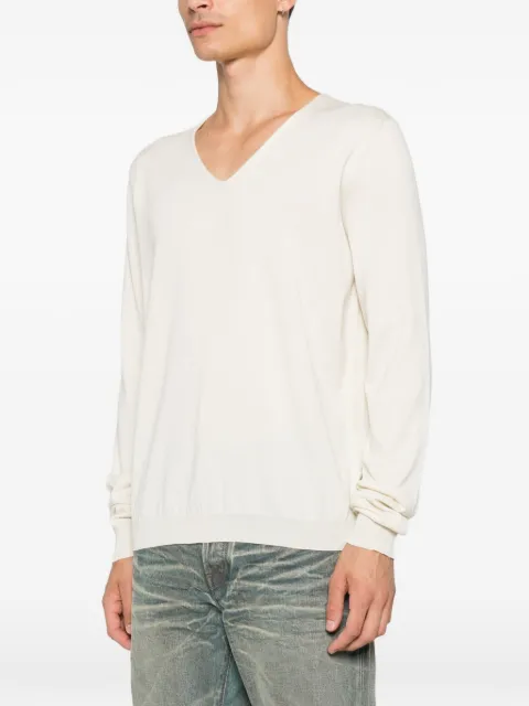 Maison Margiela jersey con cuello en V