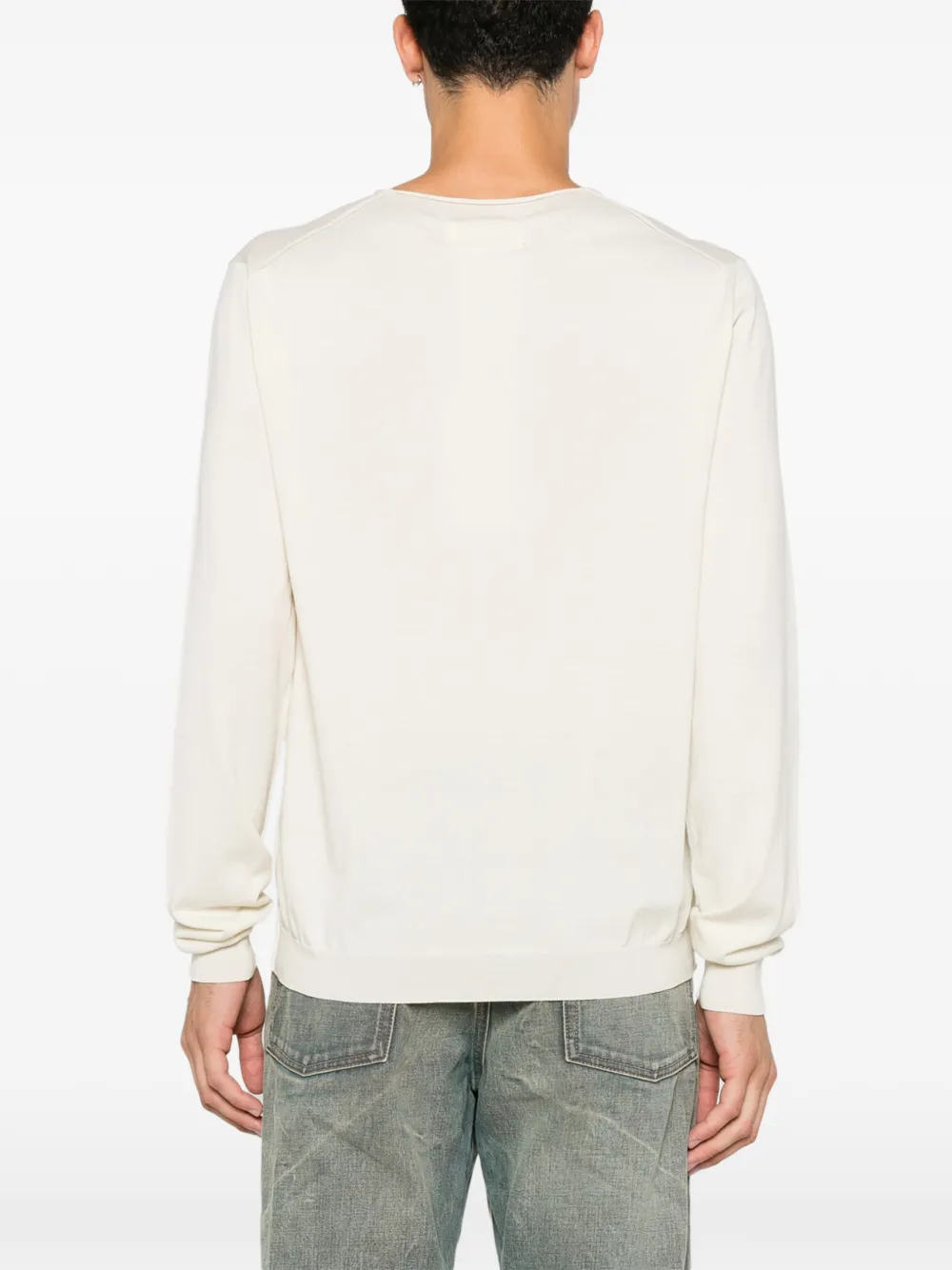 Maison Margiela Trui met V-hals Beige