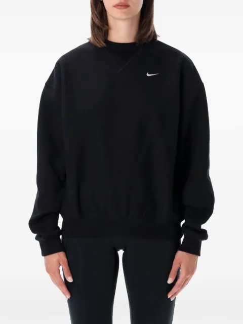 Nike Studio logo-embroidered crew-neck sweatshirt