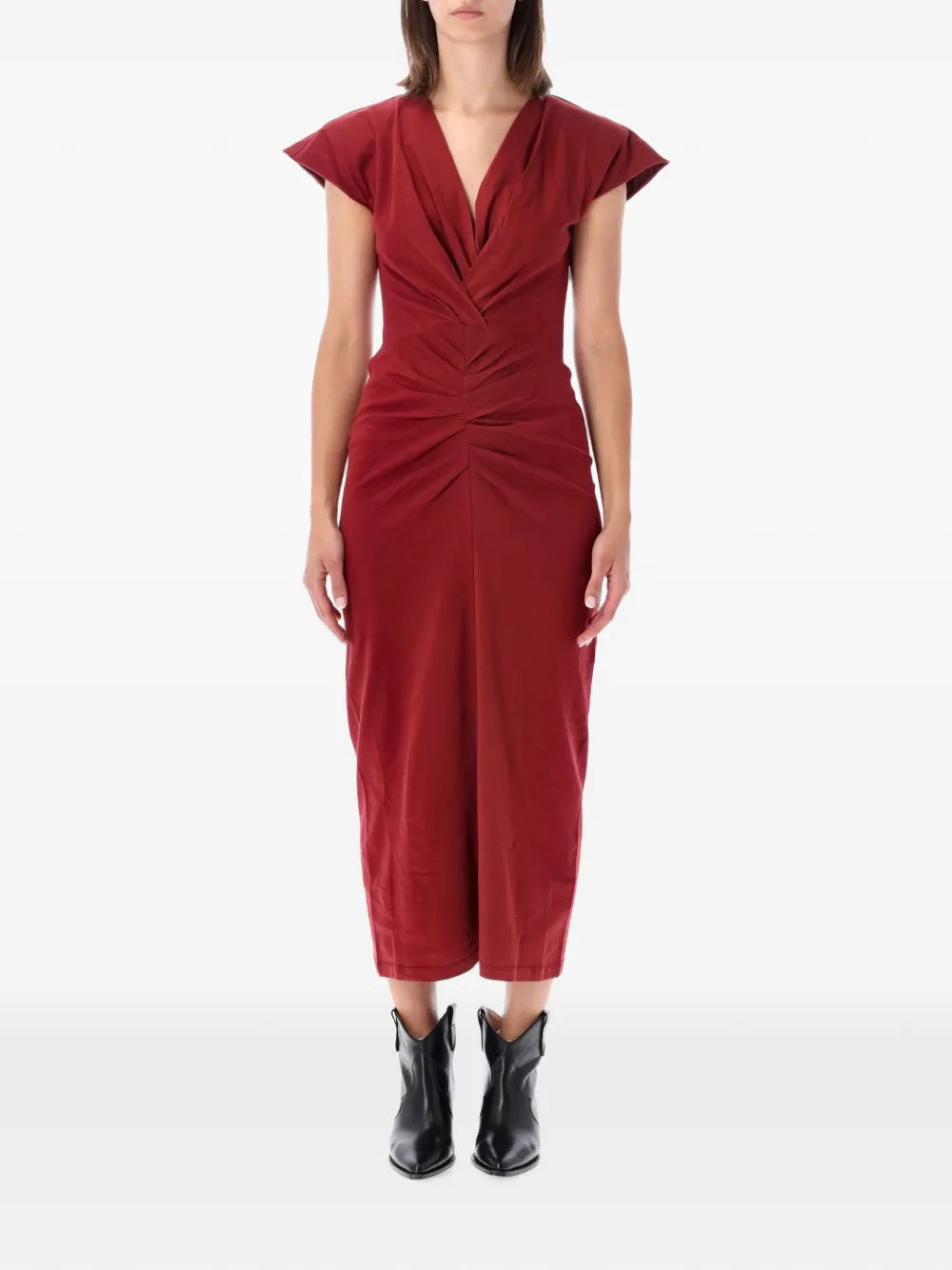 MARANT ÉTOILE Abito midi Nandra - Rosso