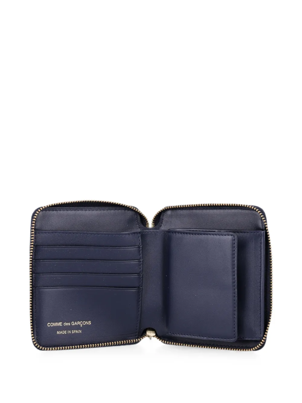 Comme Des Garçons Wallet Leren portemonnee Blauw