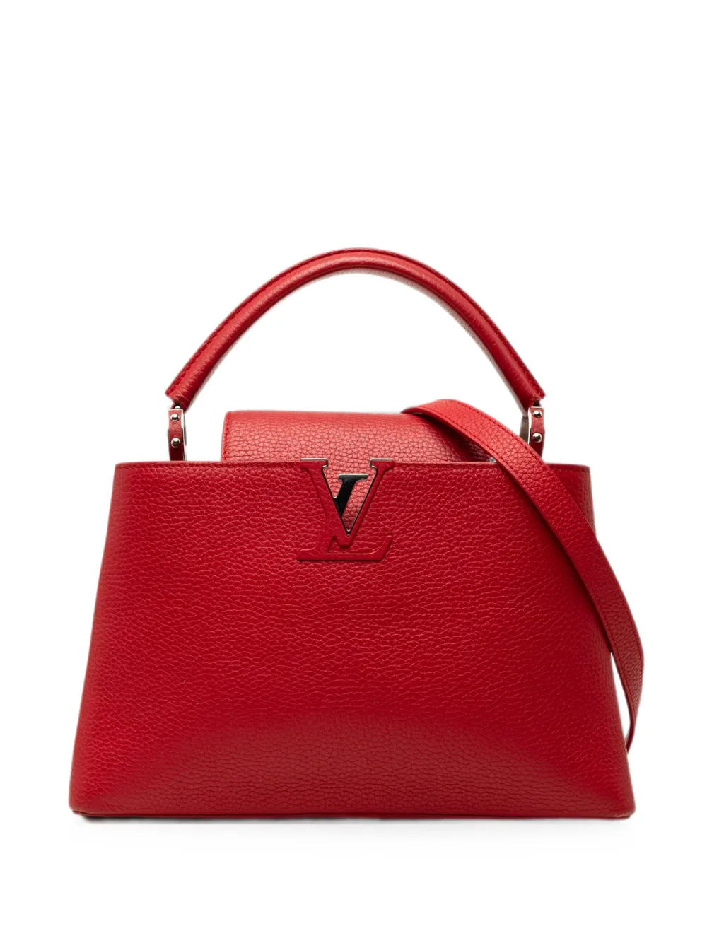 Louis Vuitton Pre-Owned 2016 Taurillon Capucines MM satchel - Rosso