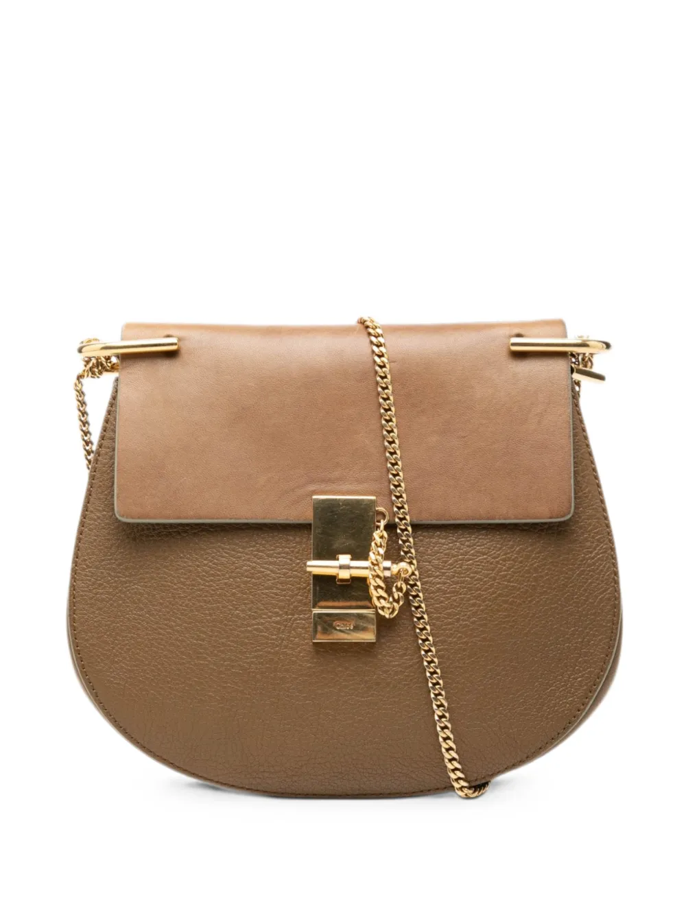 Chloé Pre-Owned 2014 Small Leather Drew crossbody bag - Braun