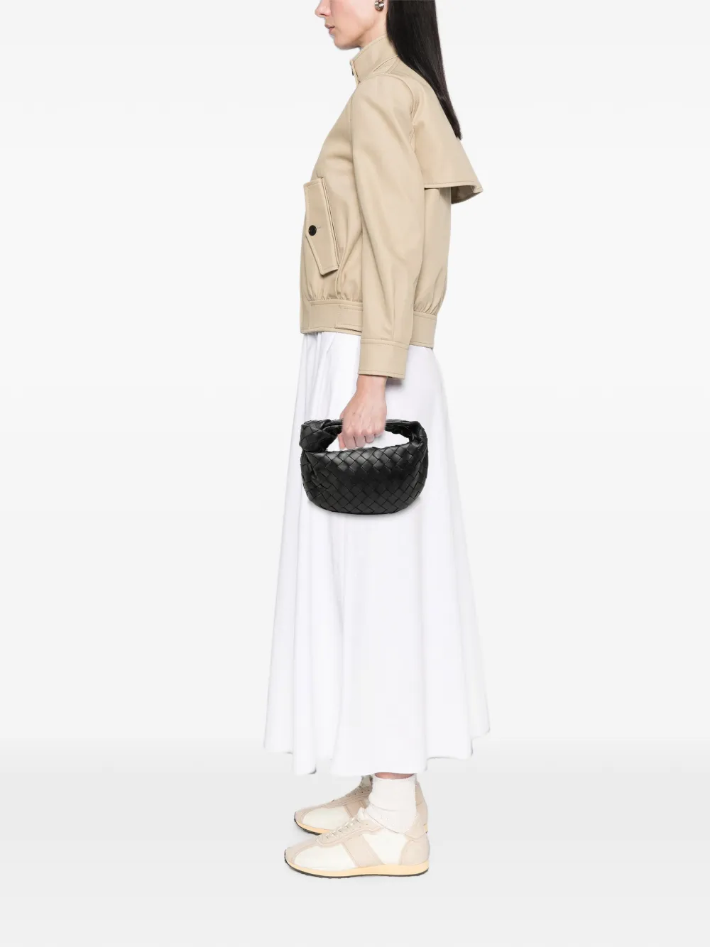 Bottega Veneta Pre-Owned 2012-2026 Mini Nappa Intrecciato Jodie hobo bag - Nero