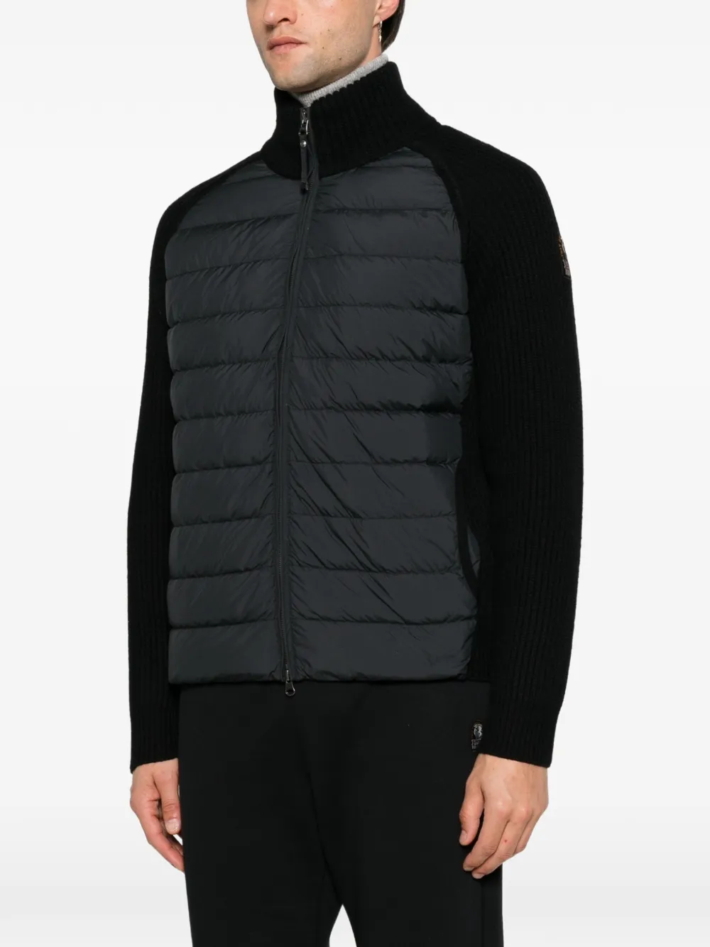 Parajumpers Gewatteerd jack met rits en vlakken Zwart