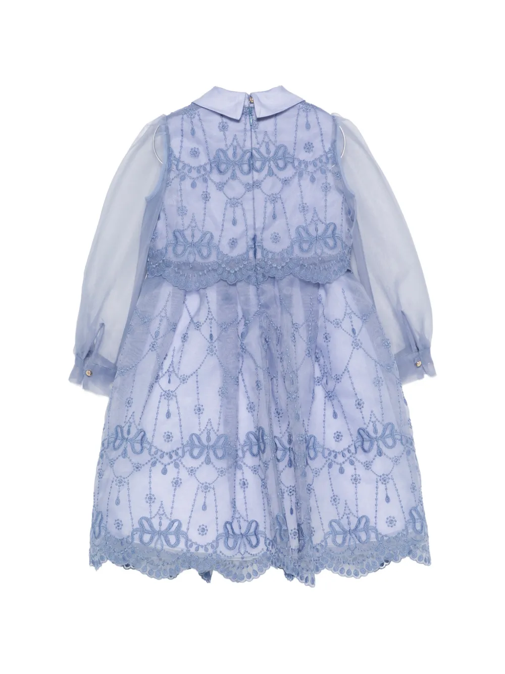 ELIE SAAB JUNIOR Jurk met strikdetail Blauw