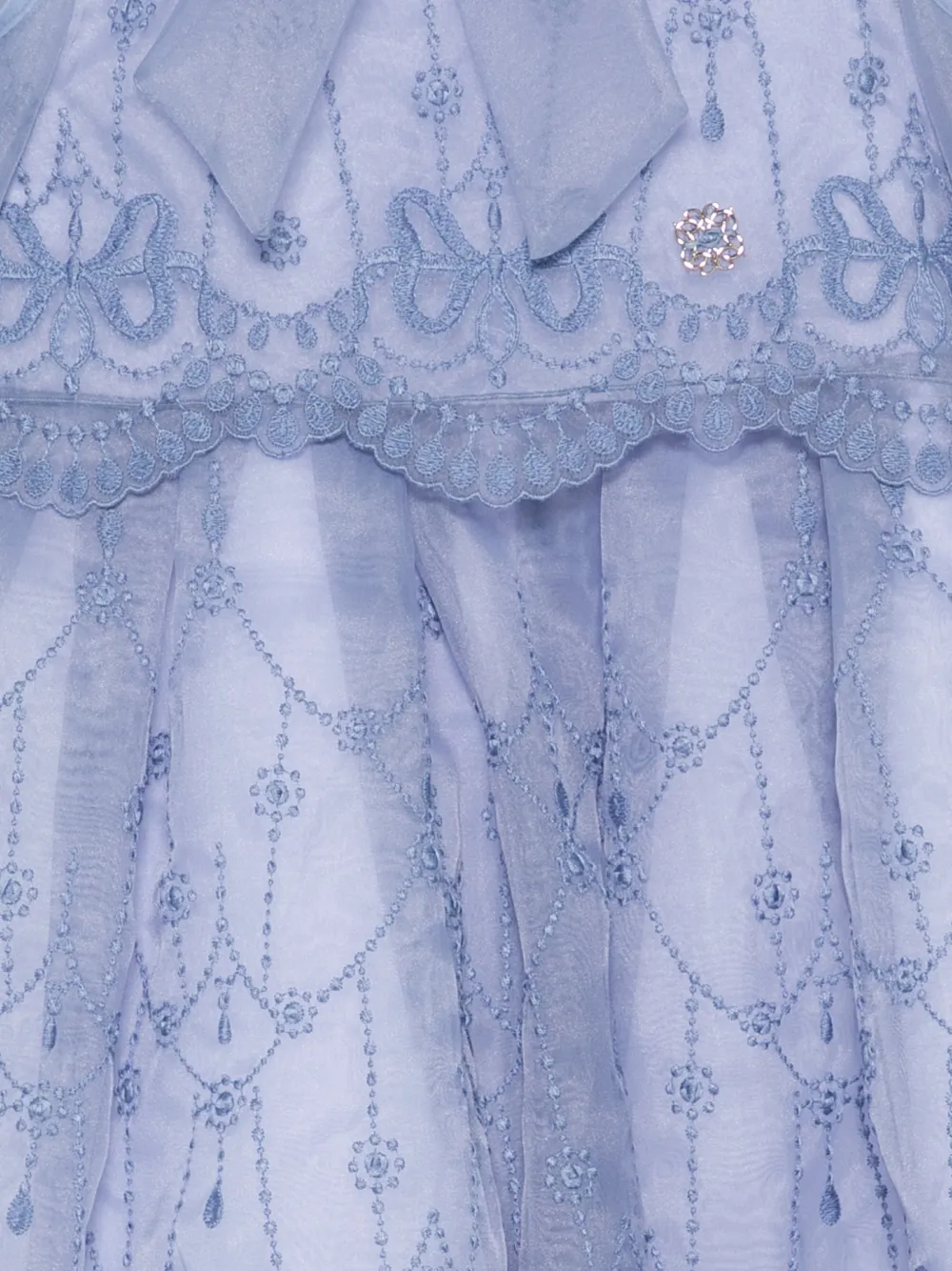 ELIE SAAB JUNIOR Jurk met strikdetail Blauw