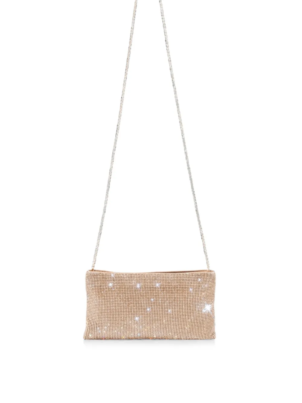 Benedetta Bruzziches Your Best Friend La Petite clutch verfraaid met kristallen Goud