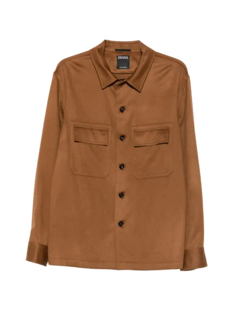 Zegna button-fastening flap-pocket shirt