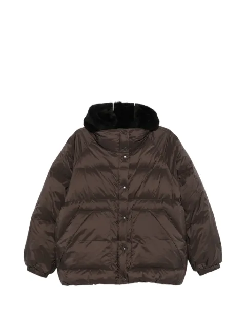 Yves Salomon quilted hooded jacket