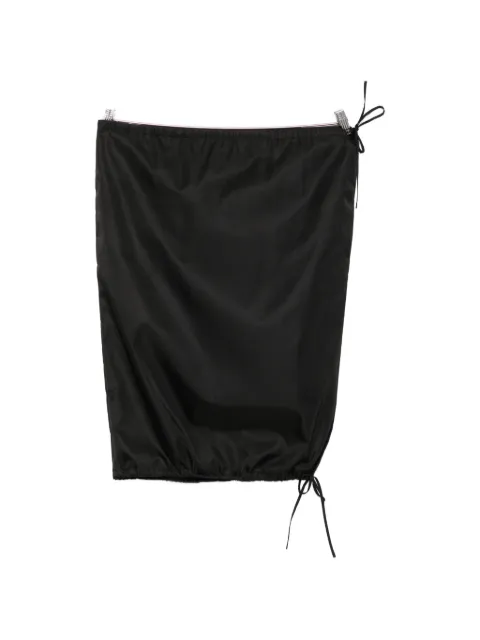 Prada drawstring-hem midi skirt