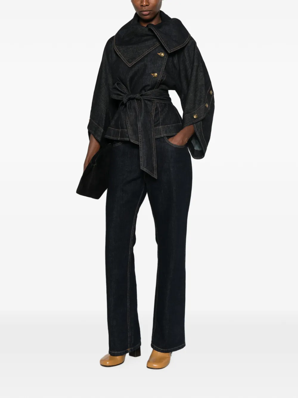 ZIMMERMANN Valiant denim jack met knopen Blauw
