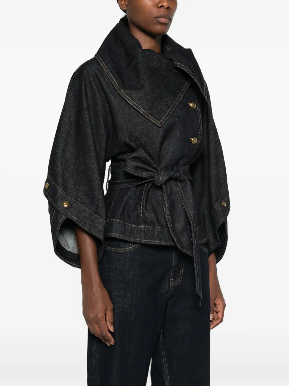 ZIMMERMANN Valiant denim jack met knopen Blauw