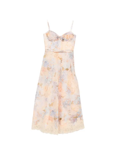 ZIMMERMANN Valiant floral-print midi dress