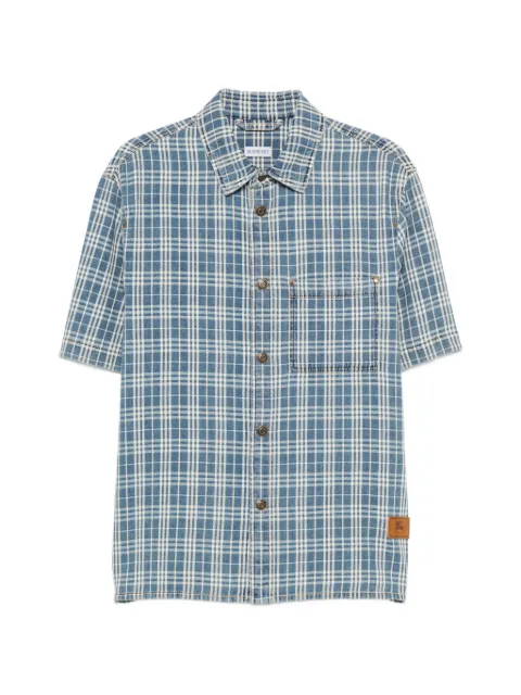 Burberry check short-sleeve shirt
