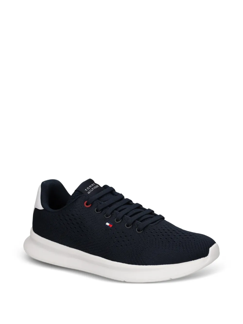 Tommy Hilfiger Geperforeerde sneakers met logopatch Blauw