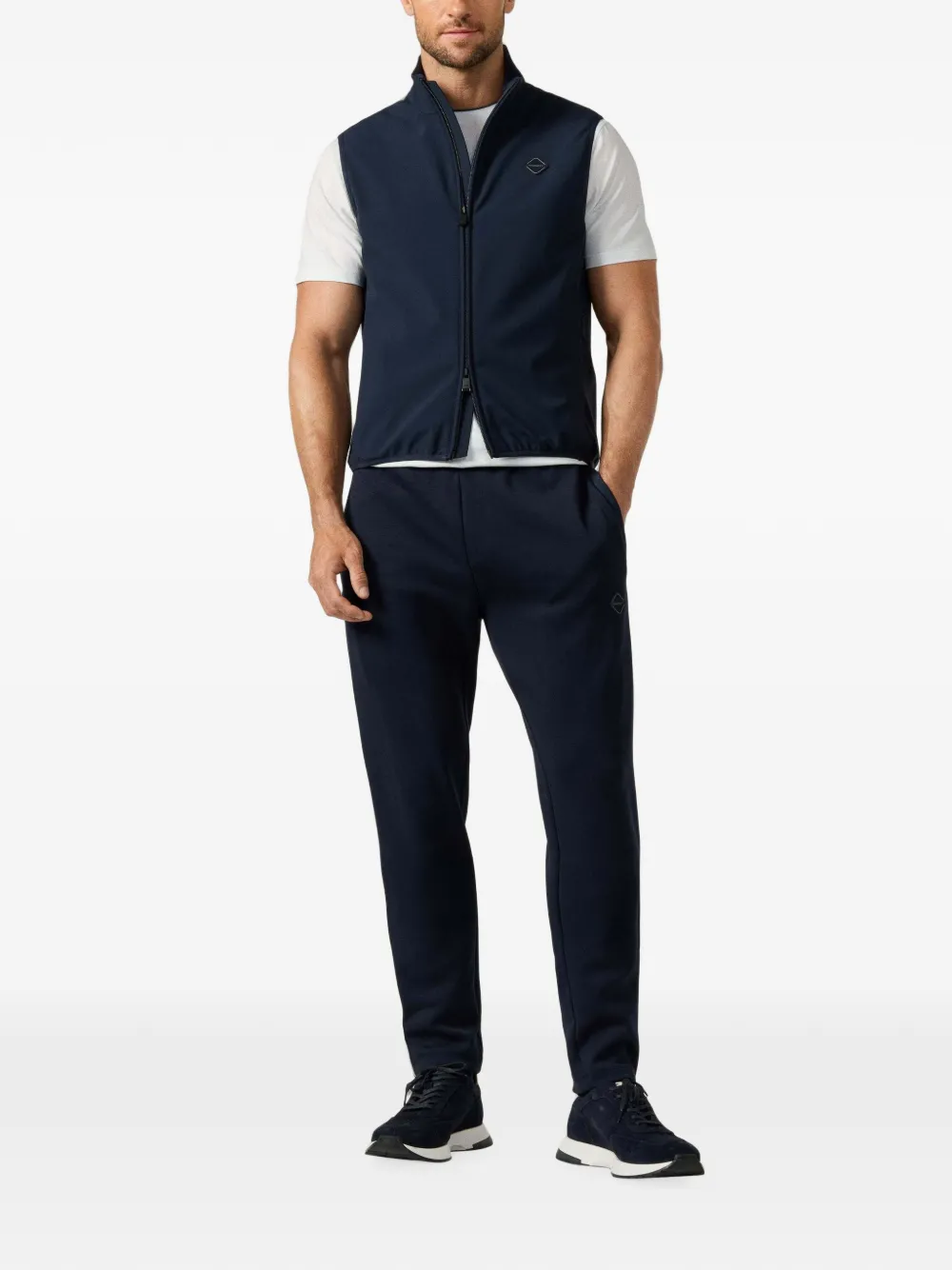 Hackett London Bodywarmer met rits Blauw