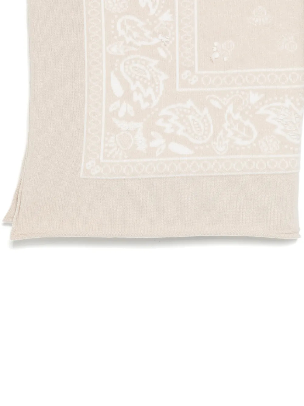 Barrie Sjaal met paisley-print Beige