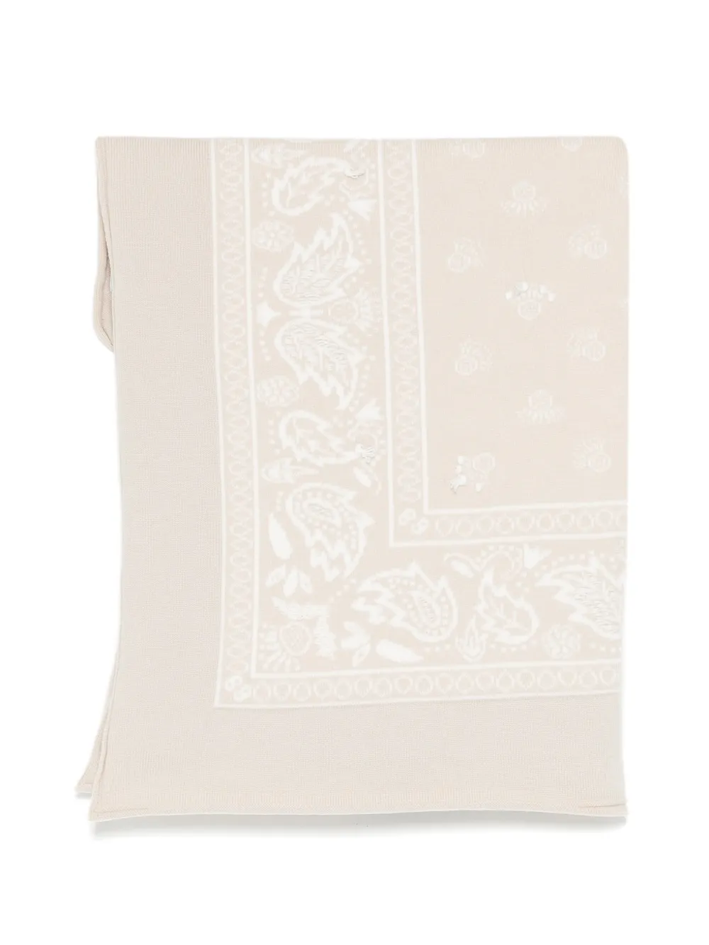 Barrie paisley-print knitted scarf - Toni neutri