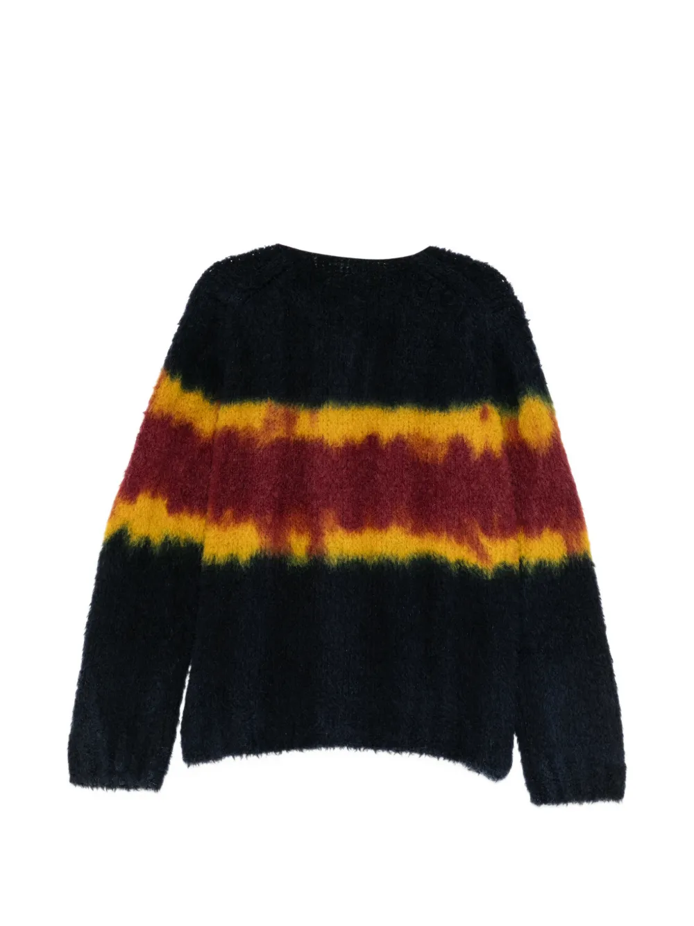 sacai Gebreide trui met tie-dye effect Zwart