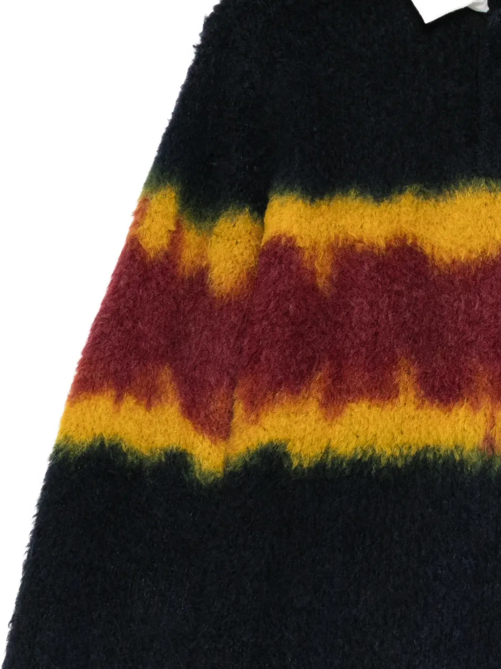 sacai Gebreide trui met tie-dye effect Zwart