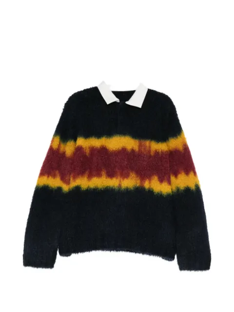 sacai tie-dye knitted sweater