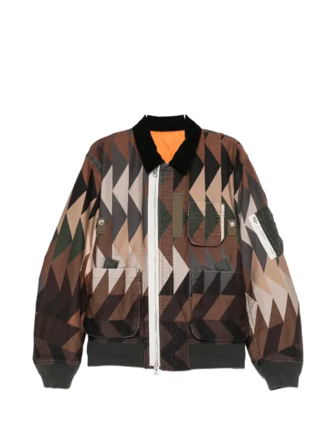 sacai Sacai x A.P.C. quilts jacket