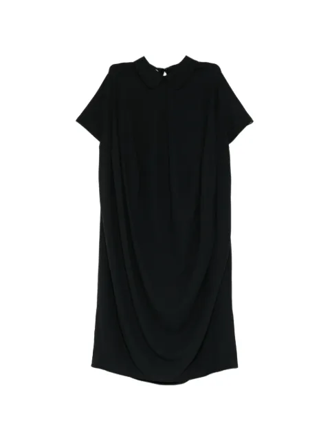 Melitta Baumeister peter pan collar draped dress
