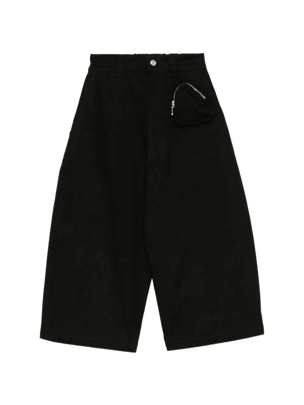 Melitta Baumeister zip-pocket wide-leg shorts