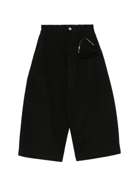 Melitta Baumeister zip-pocket wide-leg shorts